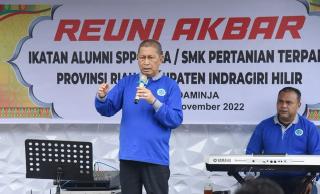 Hadiri Reuni Ikatan Alumni SPP-SPMA/SMK Pertanian Terpadu, Ini Pesan Wabup Syamsuddin Uti