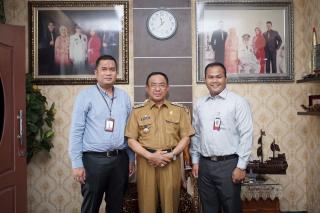 Bupati Wardan Terima Kunjungan Kepala Cabang BRK Syariah Tembilahan
