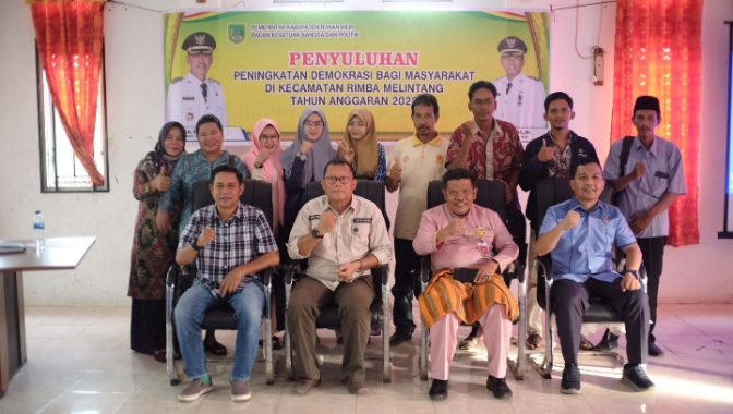 Kejari Rohil Gelar Sosialisasi Peningkatan Demokrasi Pemilu 2024 di Rimba Melintang