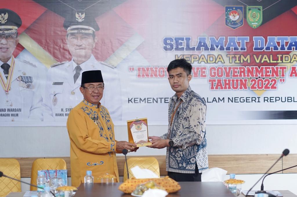 Bupati Inhil Sambut Tim Validasi Lapangan Kemendagri Penilain IGA 2022