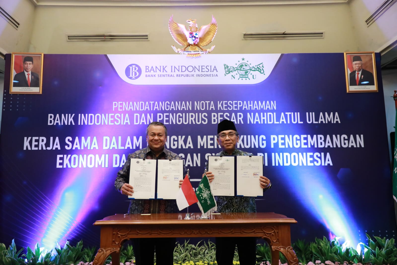 BI Kukuhkan Kerja Sama dengan Pengurus Besar Nahdatul Ulama
