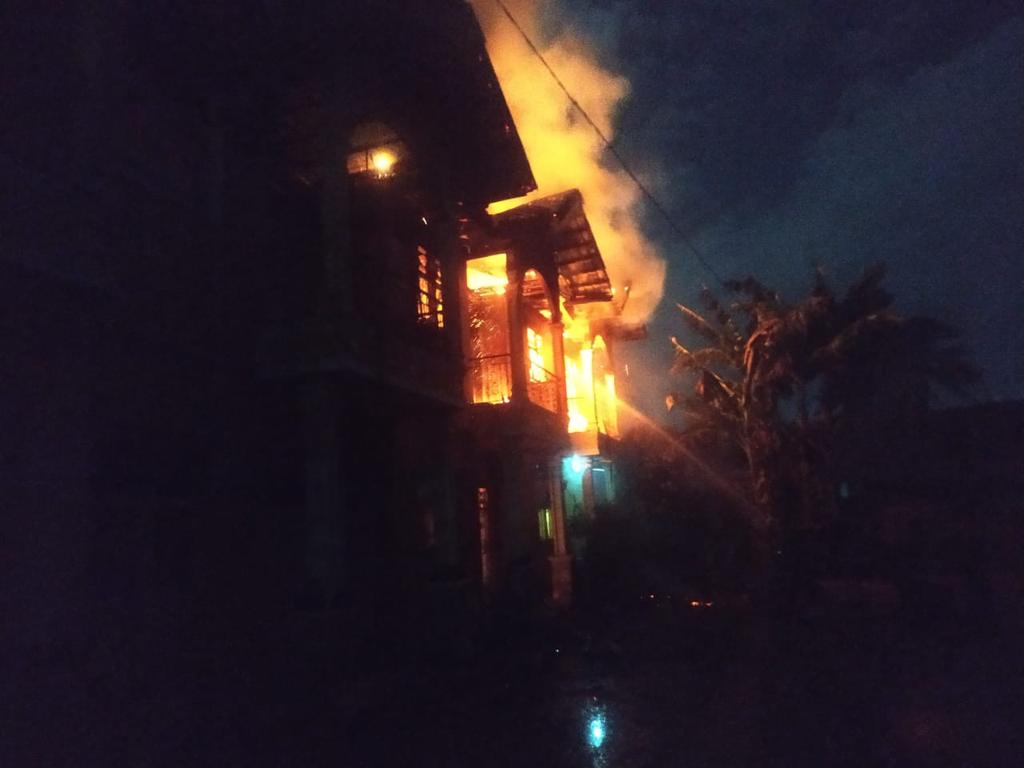 Kebakaran di Jalan Pattimura, Seluruh Isi Rumah Hangus Tak Tersisa