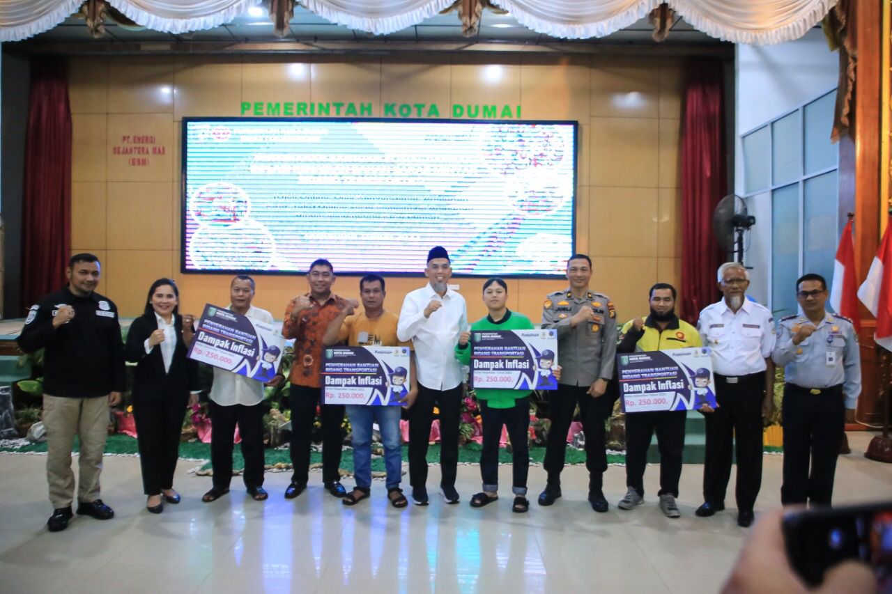302 Pengemudi Ojol di Dumai Terima Bansos dari Pemko