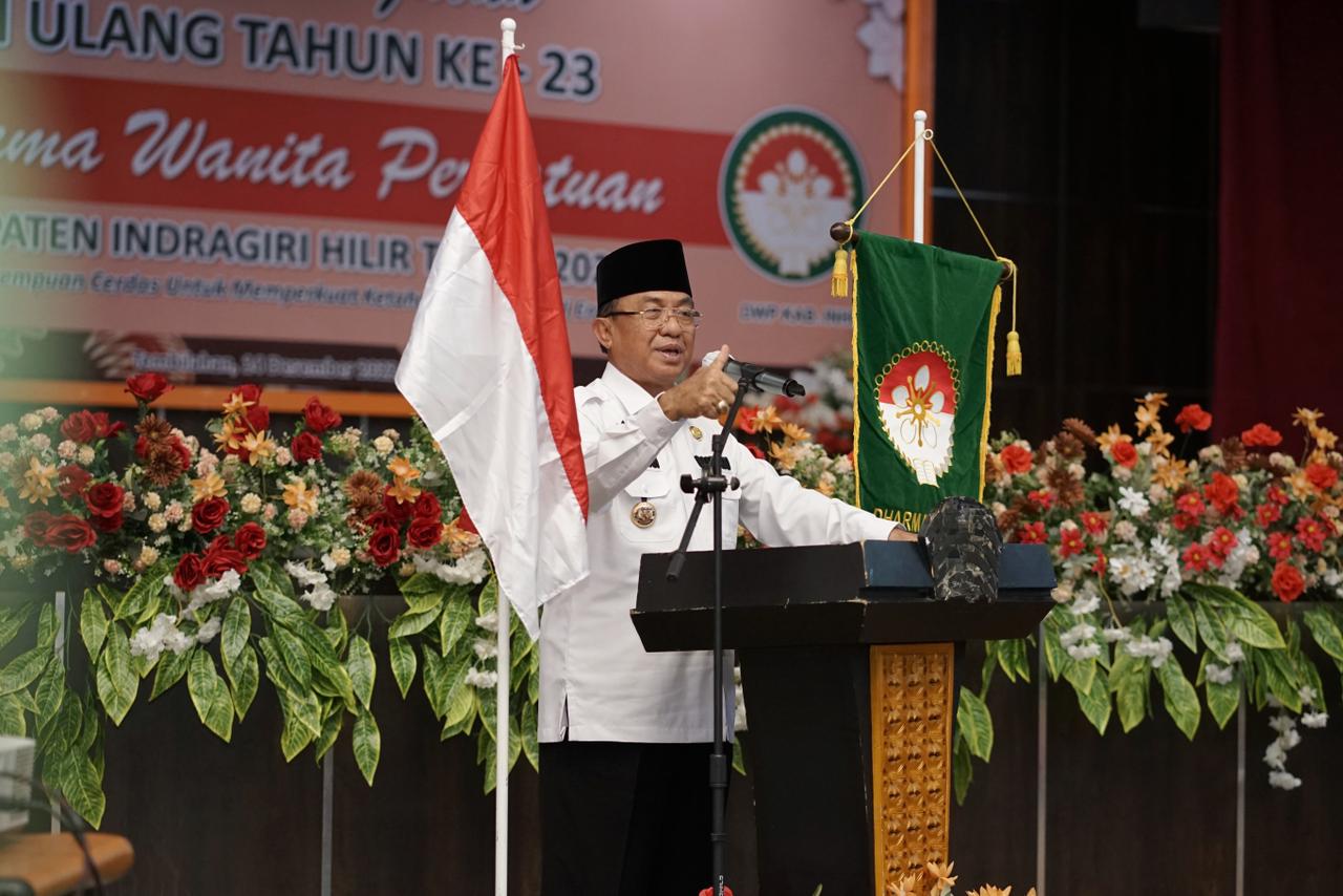 Bupati Wardan Ajak DWP Inhil Berantas LGBT hingga Narkoba