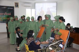 Sempena Hari Juang TNI AD ke-77 Korem Wirabima Gelar Donor Darah