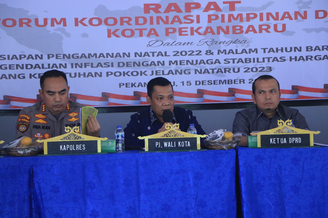 Pj Wali Kota Pekanbaru Imbau Masyarakat Antisipasi Kerumunan Selama Nataru