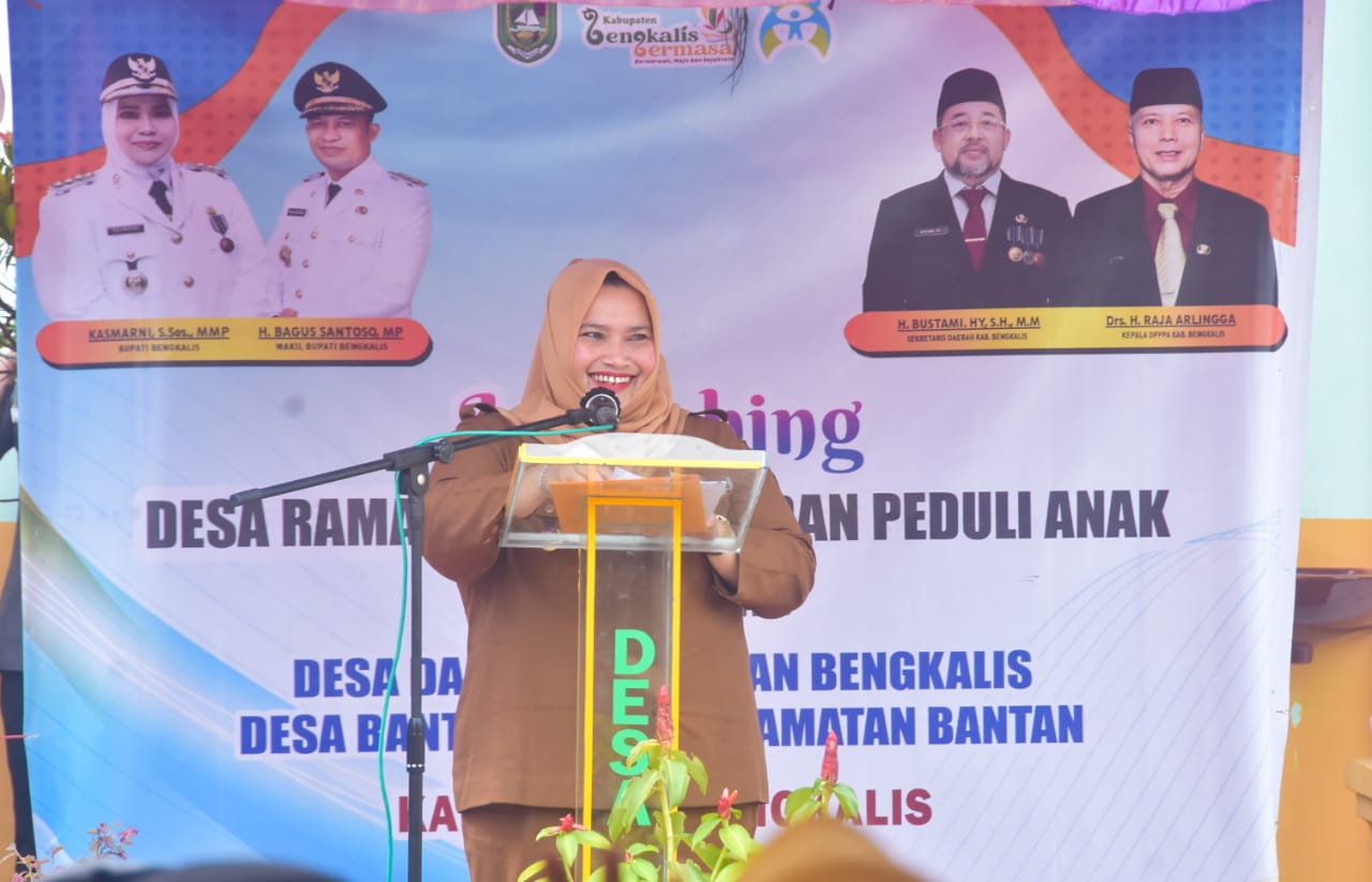Bupati Kasmarni Launching DRPPA, Desa Damai dan Bantan Timur Jadi Percontohan