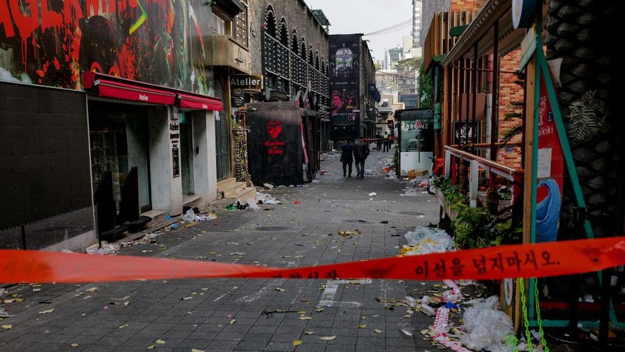 Serem! Itaewon Jadi Mirip Kota Hantu Usai 2 Bulan Tragedi Maut