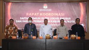 KPU Riau Gelar Rakor TPS Khusus dan Wilayah Perbatasan