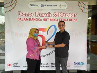 Menuju HUT ke-52, Mega Eltra Gelar Donor Darah dan Bazaar