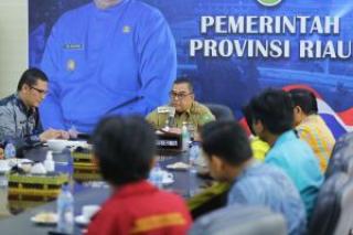 Wagubri Edy Natar Audiensi Bersama BEM Nusantara Riau