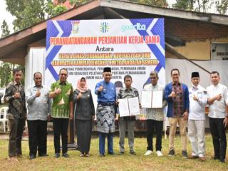 Teken Kerja Sama dengan PT Andalan Sumeru, Disperdagkop Kampar Dirikan UMKM Halal Hub Goorita