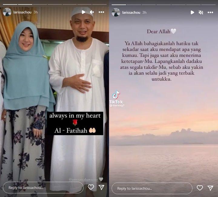Dituduh Alvin Faiz Selingkuh, Larissa Chou Rindu Mendiang Ustaz Arifin Ilham