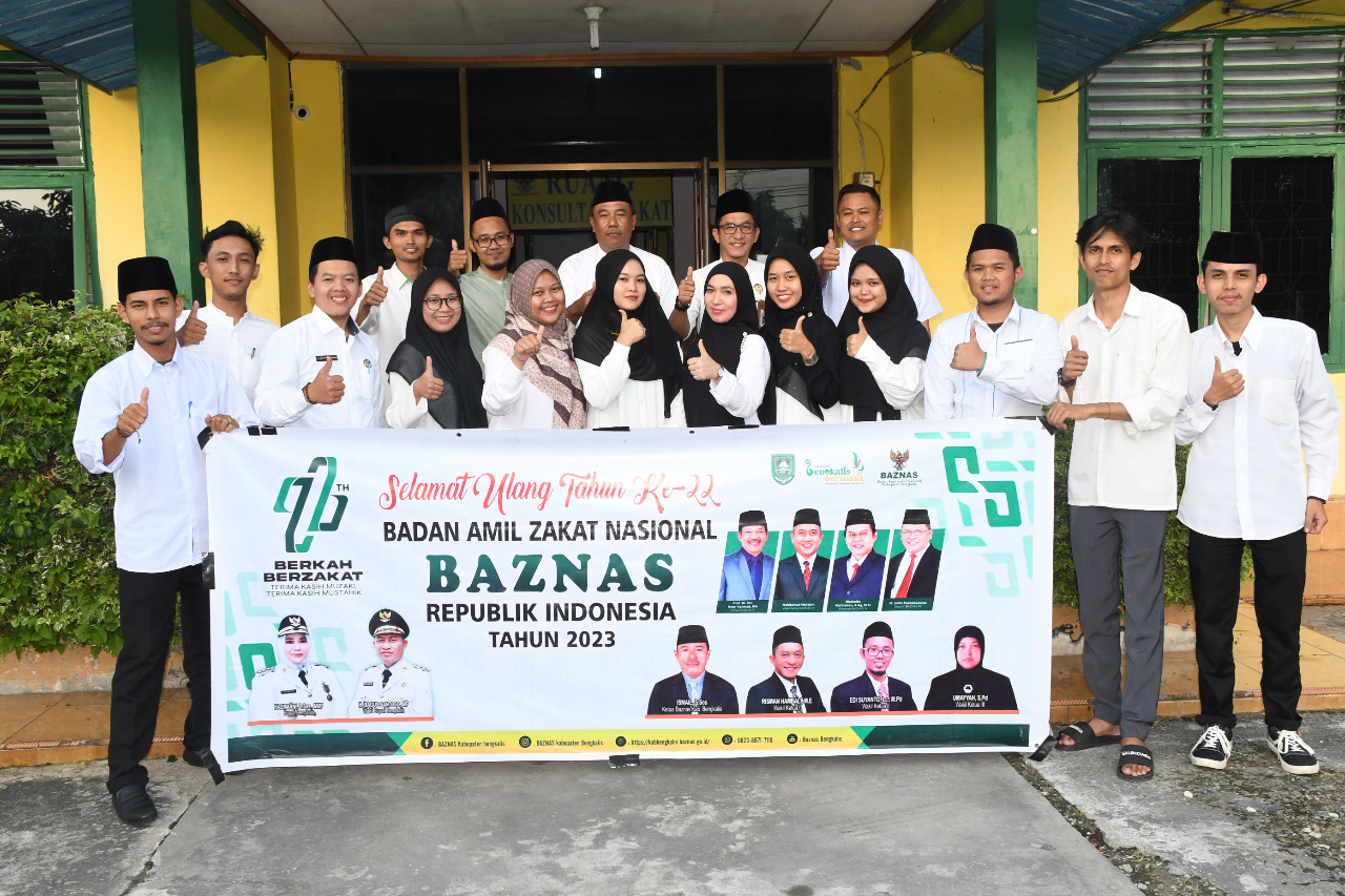 Milad ke-22 Tahun, Baznas Bengkalis Rayakan dengan Khataman Qur