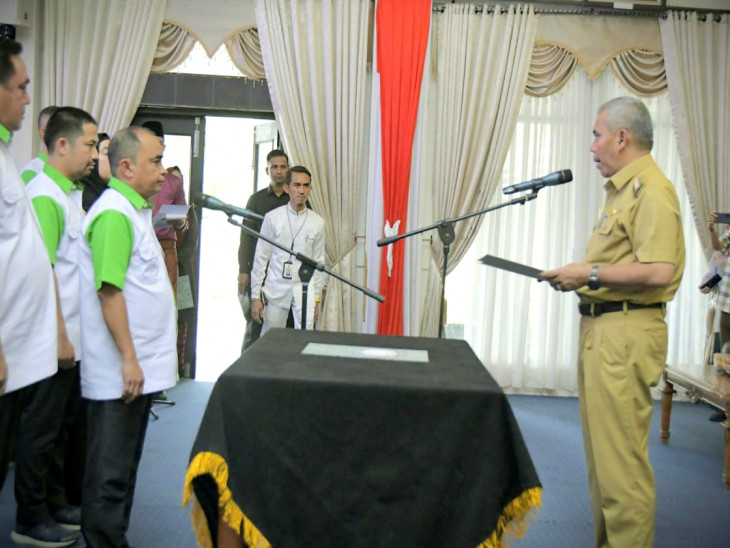 Forum CSR Dilantik, Pj Bupati Kampar Minta Sinergritas Pembangunan Kampar