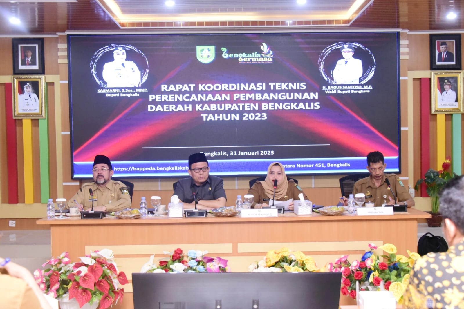 Rakor Teknis Perencanaan Pembangunan 2023, Bupati Kasmarni Minta Perangkat Daerah Perkuat Kerjasama