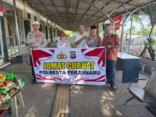 Tim Jumat Curhat Polresta Pekanbaru Kembali Sambangi Masyarakat Pekanbaru