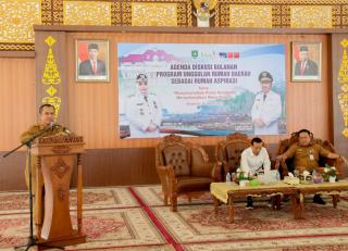 Wujudkan Program Wisma Daerah Rumah Aspirasi, Pemkab Bengkalis Diskusi Bahas Penanganan Abrasi