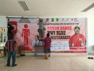 Besok, PWI Riau Gelar Baksos Donor Darah Sempena HUT ke-77