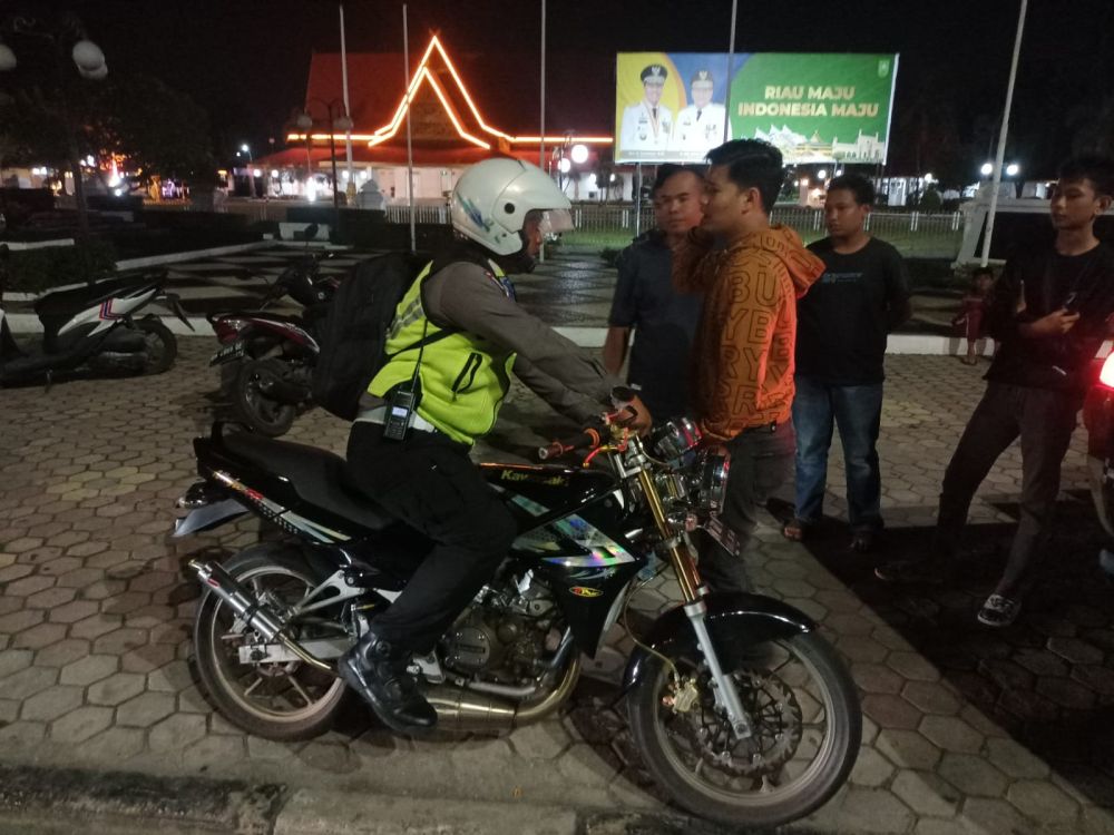 Cegah Balap Liar di Pekanbaru, Polisi Amankan 58 Unit Sepeda Motor