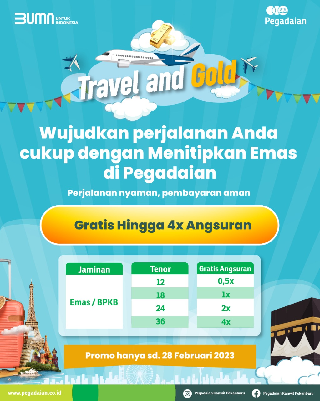 Ayo Libur Asyik Ala Pegadaian Travel and Gold