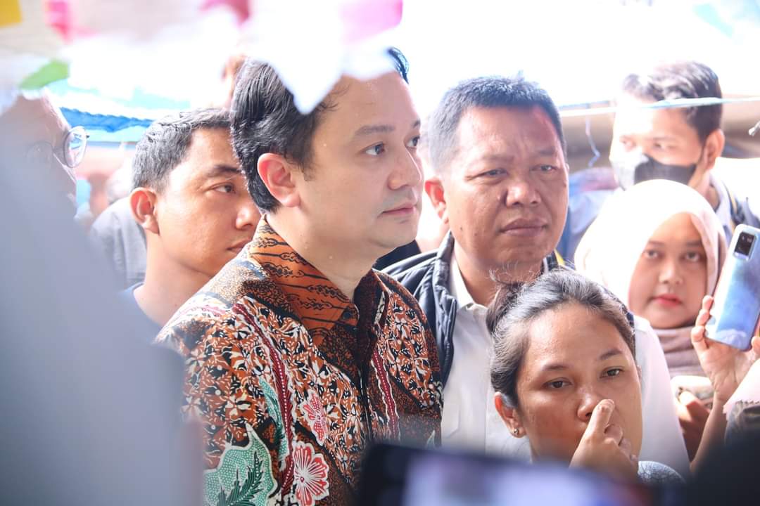 Pj Sekdako Indra Pomi Nasution Sambut Wamendag Jerry Sambuaga Tinjau Pasar Cik Puan