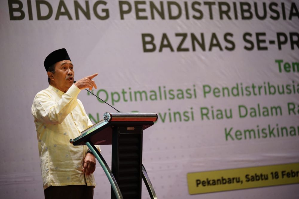 Gubernur Syamsuar Harap BAZNAS Bantu Tanggulangi Kemiskinan Ekstrem