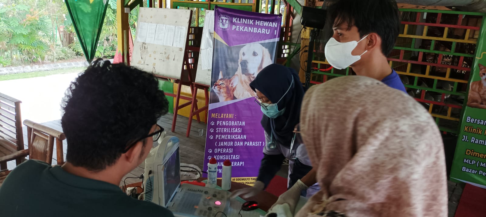 Klinik Hewan Pekanbaru Kolaborasi Pengobatan Hewan Gratis dengan Taman Rekreasi Alam Mayang