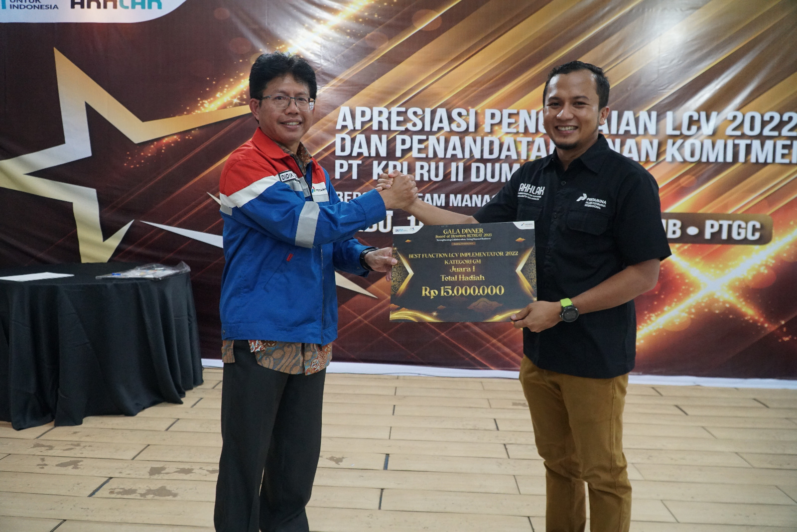 PT KPI RU Dumai Raih Juara 1 Best Function LCV Implementator 2022
