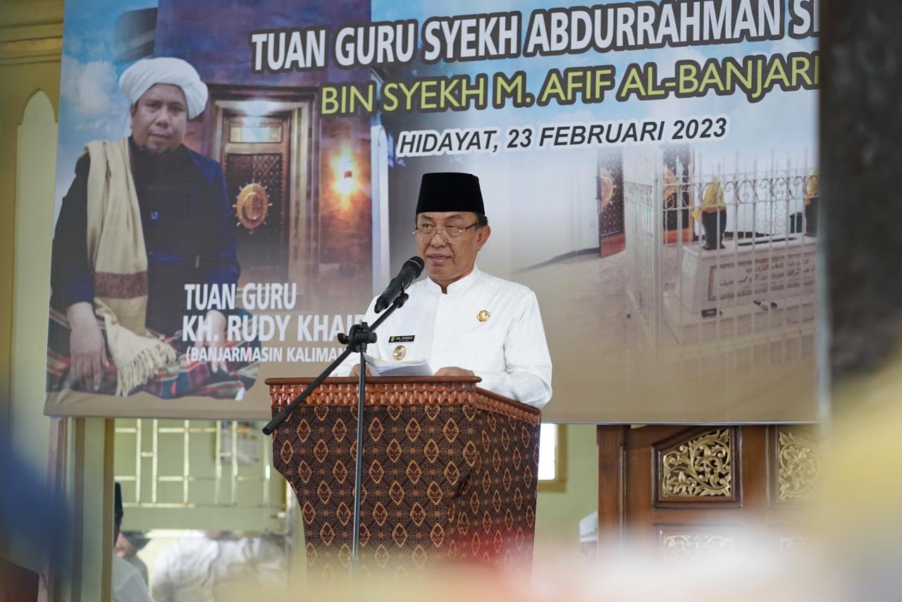 Bupati Wardan Dukung Kemajuan Wilayah Wisata Religi Tuan Guru Syekh Abdurahman Siddiq