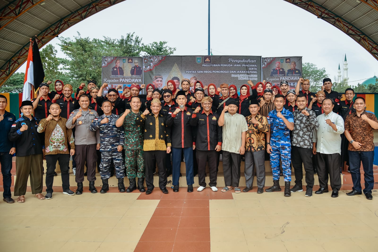 Ada Hiburan Reog Ponorogo dan Jaran Kepang, Wako Dumai Haidri Pengukuhan Paguyuban Pemuda Jawa
