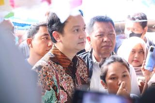 Pj Sekdako Indra Pomi Nasution Sambut Wamendag Jerry Sambuaga Tinjau Pasar Cik Puan