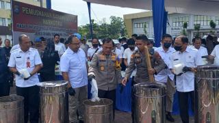 Musnahkan 276 Kg Sabu, Wakapolda: 2.760 Juta Jiwa Terselamatkan
