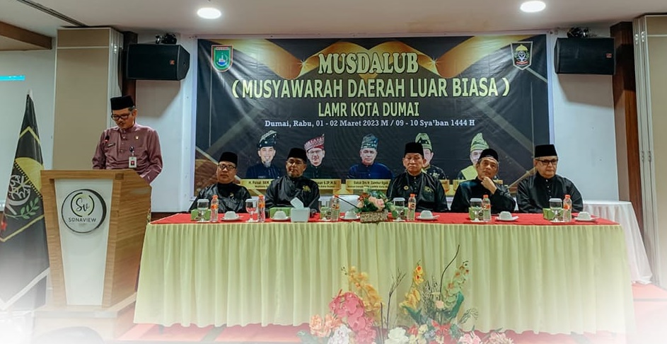 Buka Musdalub, Sekda Dukung Peran LAMR Kota Dumai Ditengah Masyarakat