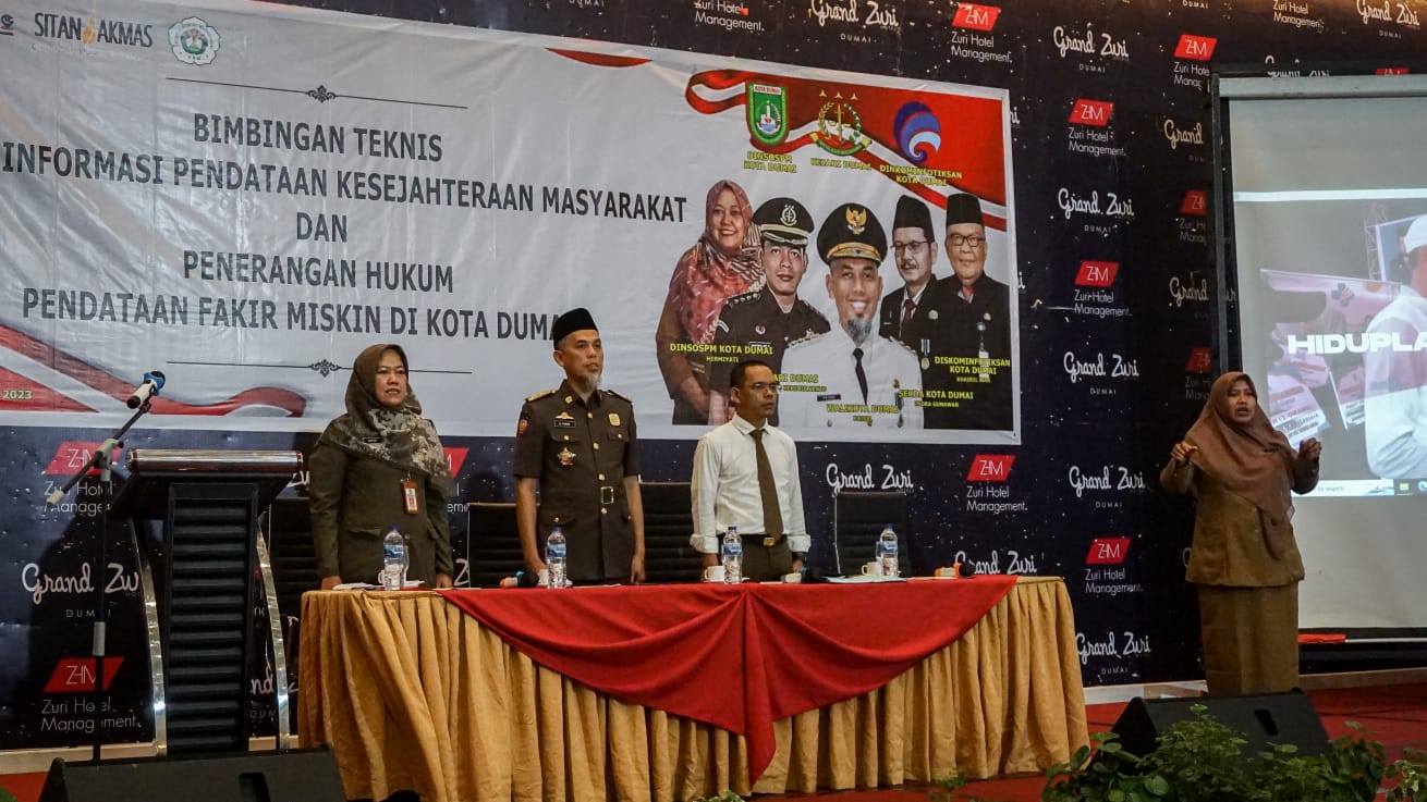 Bimtek Si-TANJAK MAS Digelar, Wako Minta Dinsos Perkuat Data Penerima Manfaat di Kota Dumai