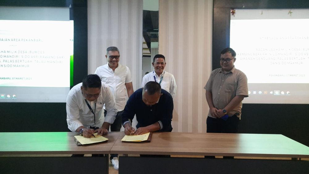 BUMDes di Riau Kerja Sama dengan Pegadaian Pekanbaru