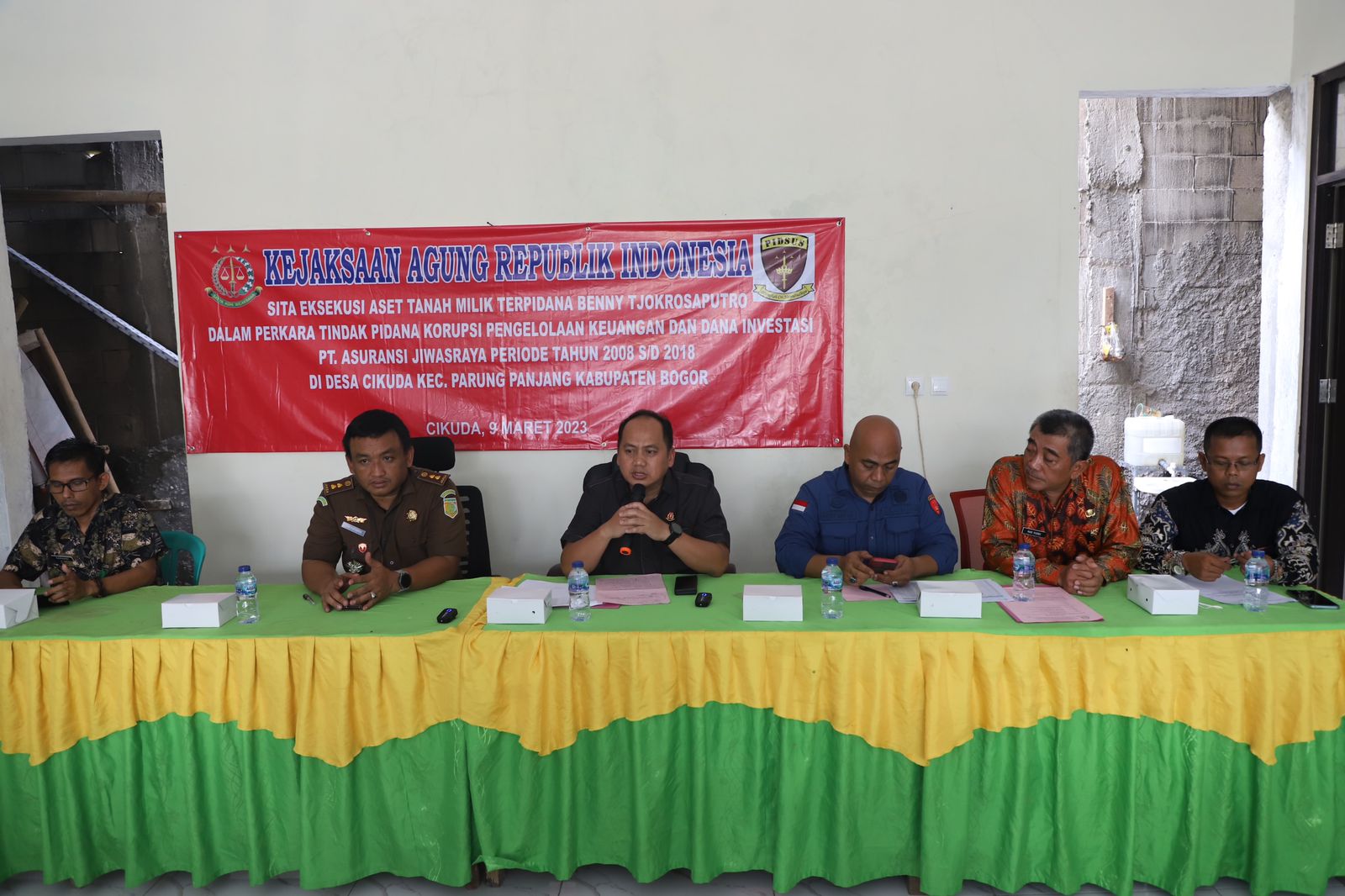 Tanah Seluas 676.354 milik Terpidana Benny Tjokrosaputro Dititipkan Ke Camat Parung Panjang