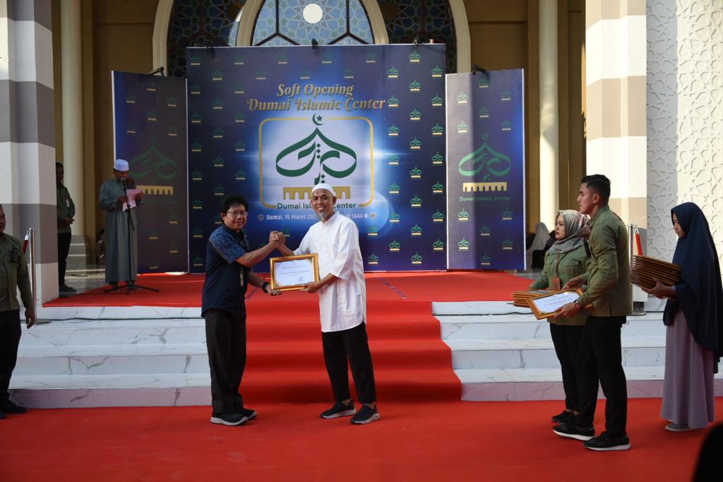 Dukung Pembangunan Dumai Islamic Center, Walikota Apresiasi PT KPI RU Dumai