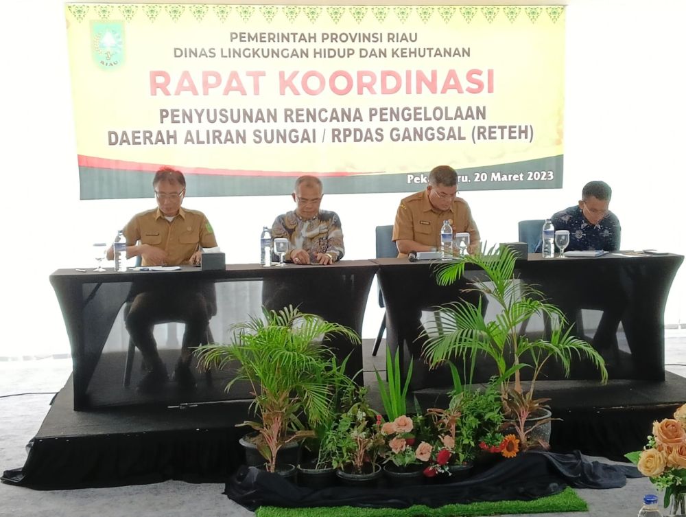 Gandeng Tenaga Ahli dari Unri, DLHK Riau Gelar Rakor RPDAS Gangsal Reteh