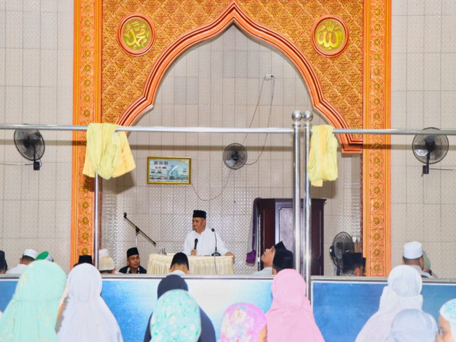 Lanjutkan Safari Ramadhan 1444 H, Pj. Bupati Kampar Sambangi Masjid At- Taqwa Desa Kumantan