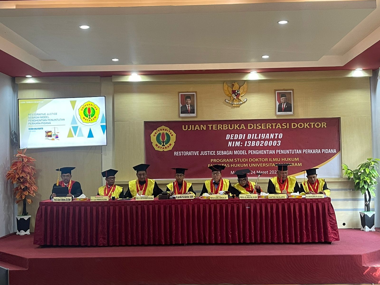 Dirjen PP Didaulat Sebagai Penguji Sidang Doktoral di Universitas MataramÂ