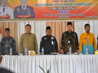 Buka Musrenbang Di Tapung Hilir, Sekda Kampar: Sebahagian Besar Usulan peningkatan Infrastruktur