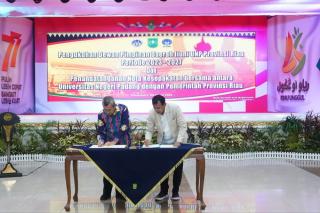 Tingkatkan SDM Riau, Gubernur Syamsuar dan Rektor UNP Teken Nota Kesepakatan