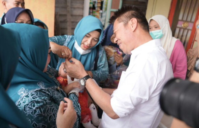 Program Kesehatan, Pemkab Rohil Launching Crash Program Polio