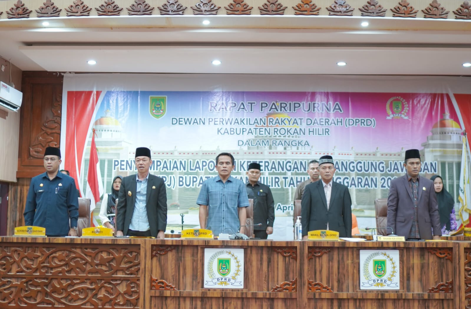 Rapat Paripurna LKPJ di Pimpin Ketua DPRD Rohil