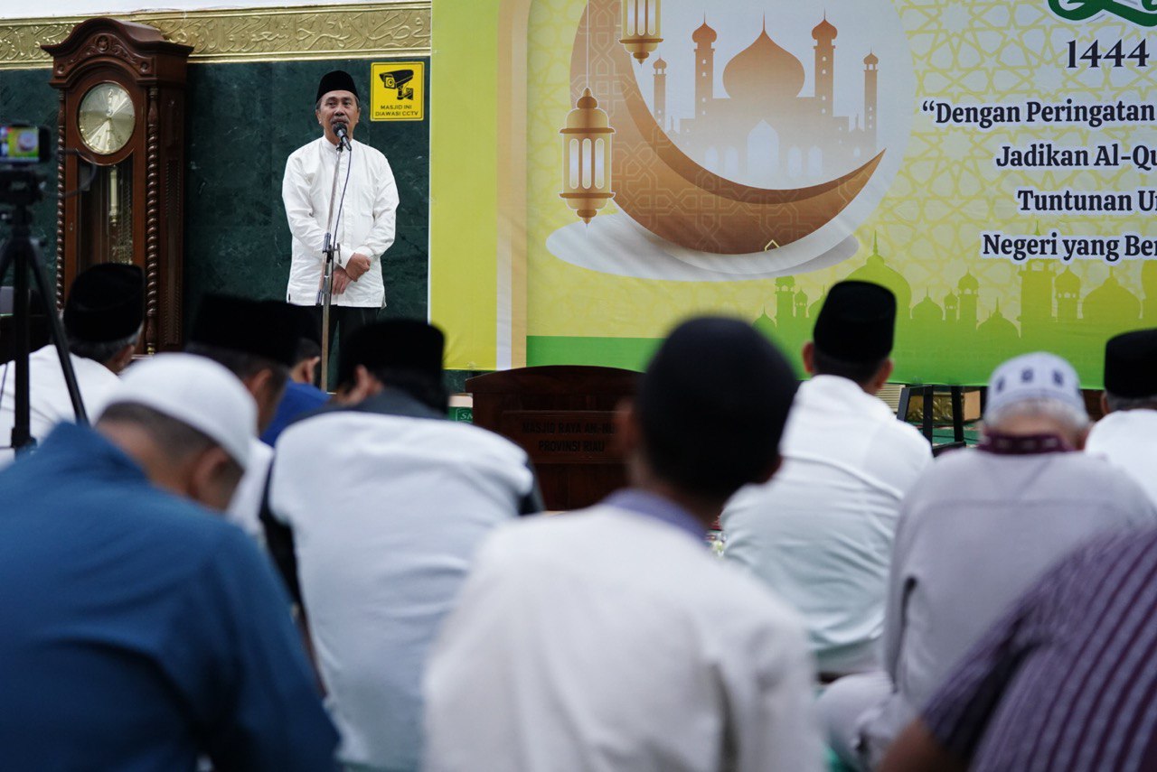 Gubernur Riau Peringati Malam Nuzulul Quran Bersama Masyarakat Pekanbaru