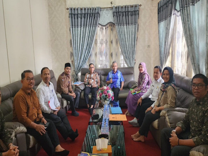 Persiapkan Kirab Pemilu 2024, KPU Kampar Audiensi dengan Pj Bupati