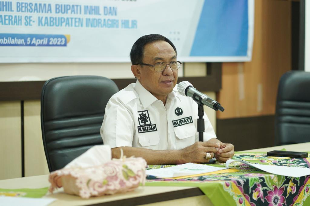 Bupati Wardan Minta BKAD Inhil Cairkan Hak ASN, Gaji Guru Kontrak dan Perangkat Desa