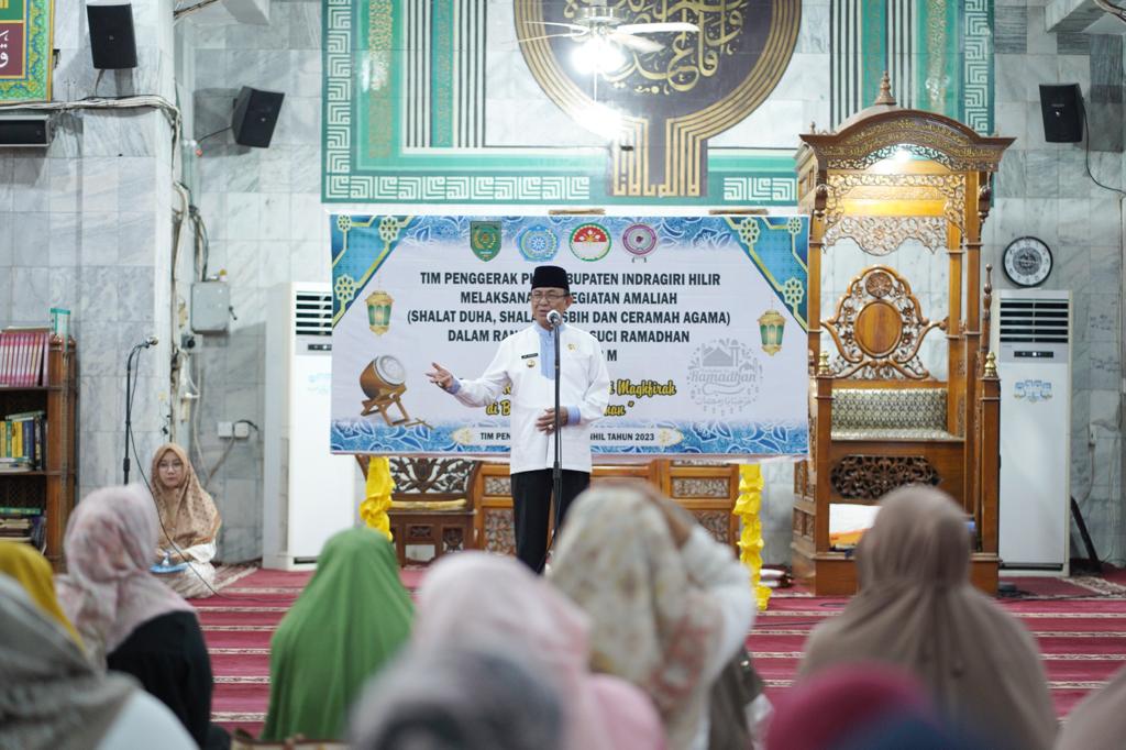 Bupati Tutup Kegiatan Amaliah Ramadan TP PKK Inhil, Ini Harapannya