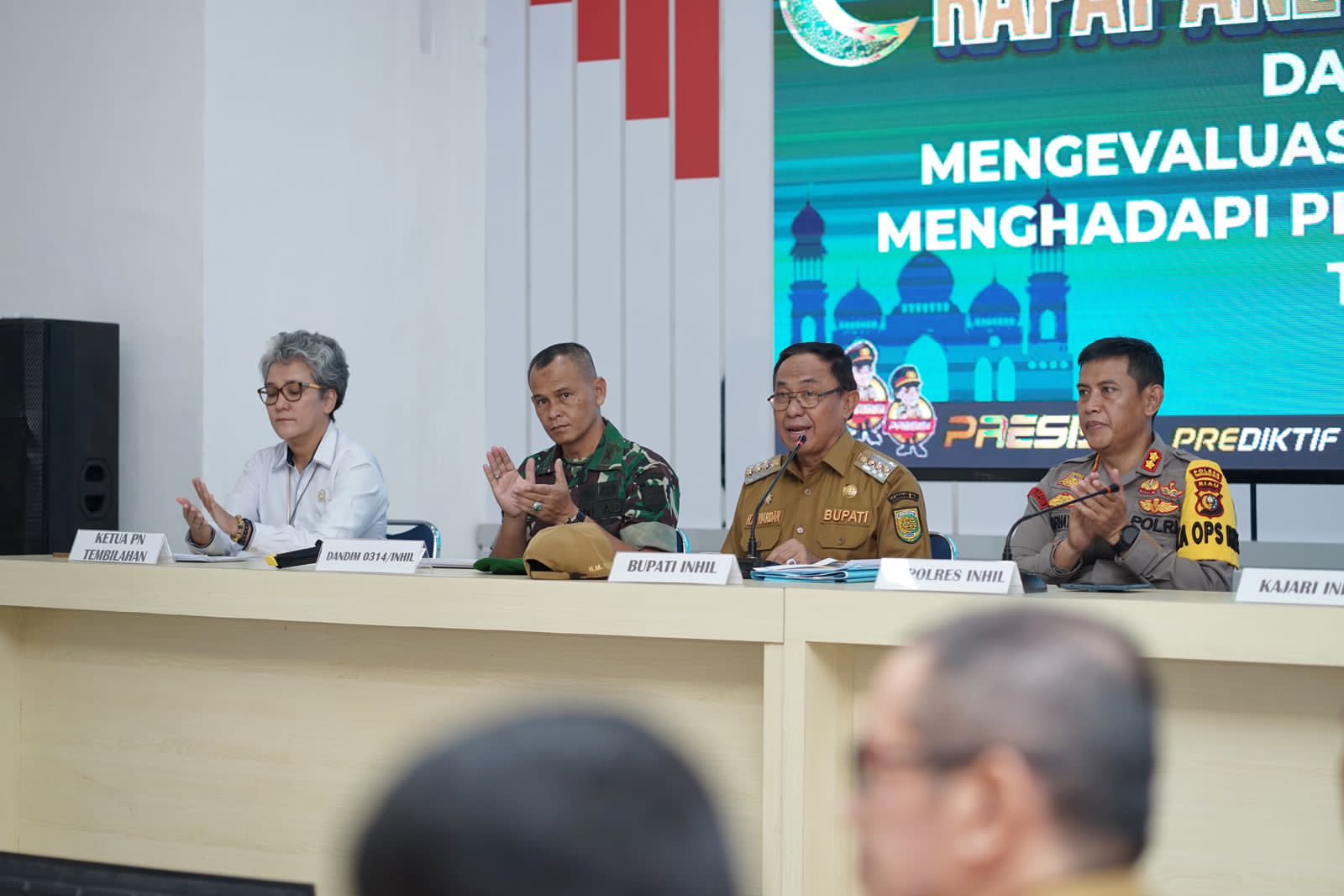 Bupati Wardan Evaluasi Kesiapan Pemkab Inhil Jelang Jelabaran Idul Fitri